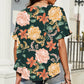 Floral Ruffled Flounce Sleeve Blouse