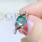 1 Carat Moissanite Crisscross 925 Sterling Silver Ring