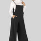 Full Size Cropped Wide Leg Overalls with Pockets