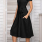 Belted Tee Dress With Pockets
