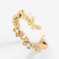 Butterfly Zircon Open Ring