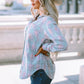 Plaid Button-Up Dropped Shoulder Shirt