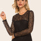 Lace Yoke Spliced Top