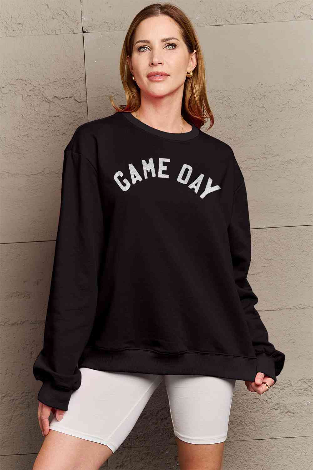 Simply Love Full Size GAME DAY Graphic Sweatshirt