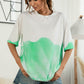 Tie-Dye Round Neck Tee Shirt