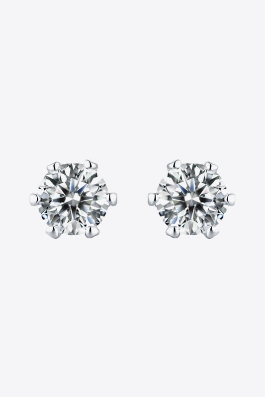 Good Days Ahead Moissanite Stud Earrings