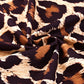 Leopard Color Block Scoop Neck Tunic Tank