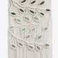 Contrast Leaf Fringe Macrame Wall Hanging