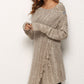 One-Button Tassel Tie Asymmetrical Hem Cardigan