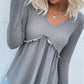 V-Neck Peplum Top