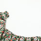 Plus Size Floral Square Neck Peplum Top