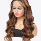 18" #P4/27 13x4 Lace Front Wigs Hightlight Human Hair Body Wave150% Density