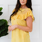 Lace Ruffled Short Sleeve T-Shirt