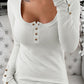 Button Front Scoop Neck Top