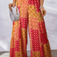 Bohemian Patchwork Drawstring Wide Leg Pants