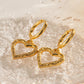 Heart Stainless Steel Drop Earrings