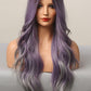 Elegant Wave Full Machine Synthetic Wigs in Purple 26''