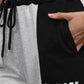 COURAGE Graphic Color Block Drawstring Joggers