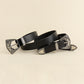 Double Buckle PU Leather Belt