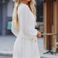 Smocked Tied Balloon Sleeve Mini Dress