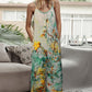 Tie-Dye Spaghetti Strap Jumpsuit with Pockets