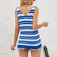Striped V-Neck Knit Tank