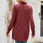Open Front Long Sleeve Longline Cardigan