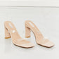 MMShoes Walking On Air Transparent Double Band Heeled Sandal