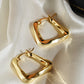 18K Gold Plated Irregular Geometric Earrings