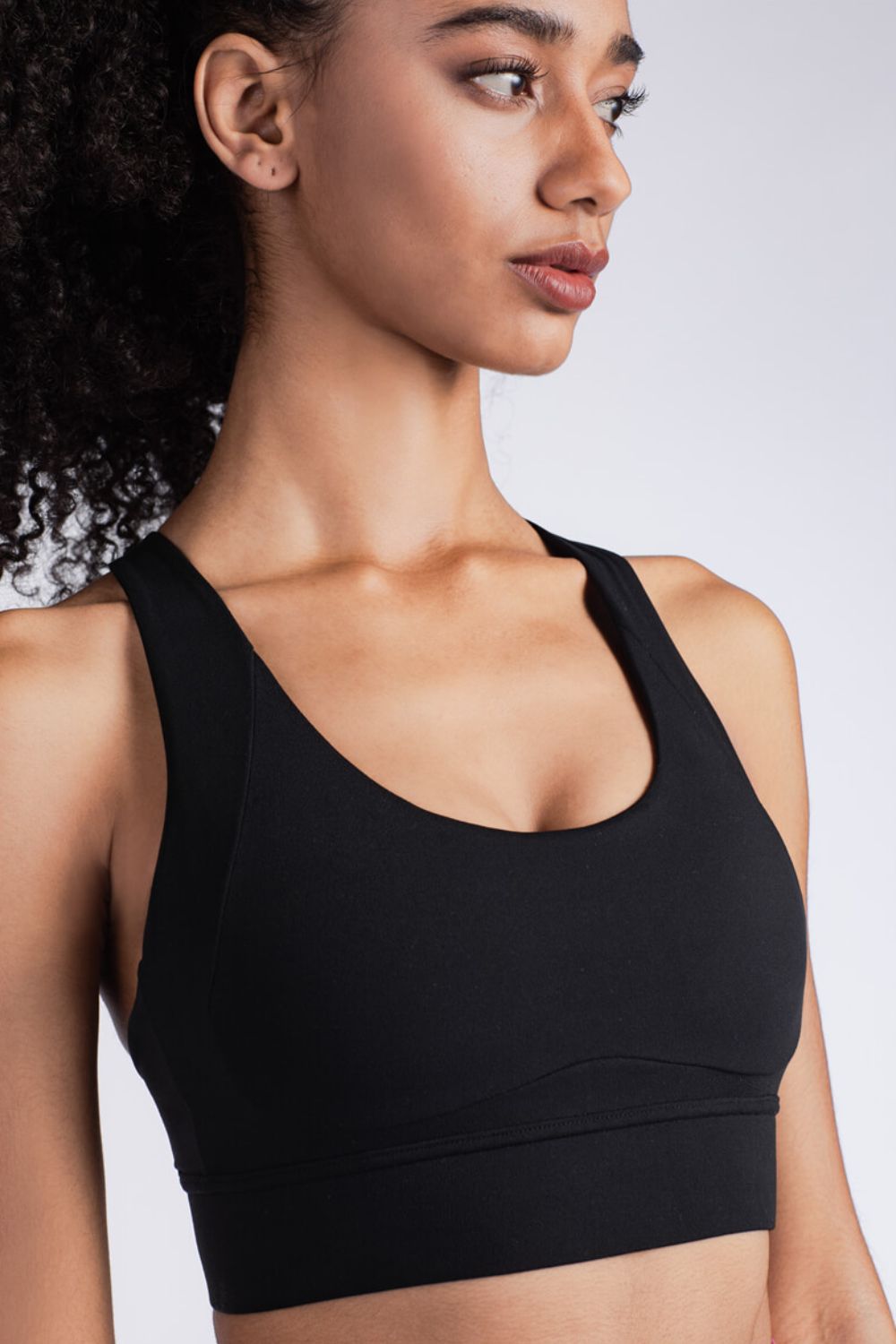 Back At It Again Crisscross Back Sports Bra