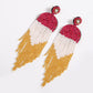 Beaded Fringe Dangle Earrings