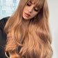 Full Machine Long Wave Synthetic Wigs 24''
