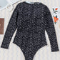 Beach Style Zip-Up One-Piece Swimsuit