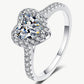 1 Carat Moissanite Heart-Shaped Ring