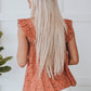 Floral Smocked Square Neck Top