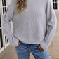 Button Down Rib-Knit Reversible Sweater