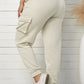 Plus Size Elastic Waist Joggers with Pockets