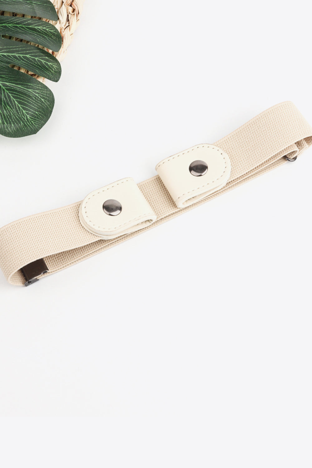 PU Elastic Snap Closure Belt