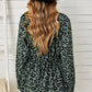 Leopard Drawstring Waist Jacket with Pockets