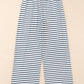Striped Drawstring Waist Wide Leg Pants
