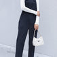 Button Detail Corduroy Overalls with Side Pockets