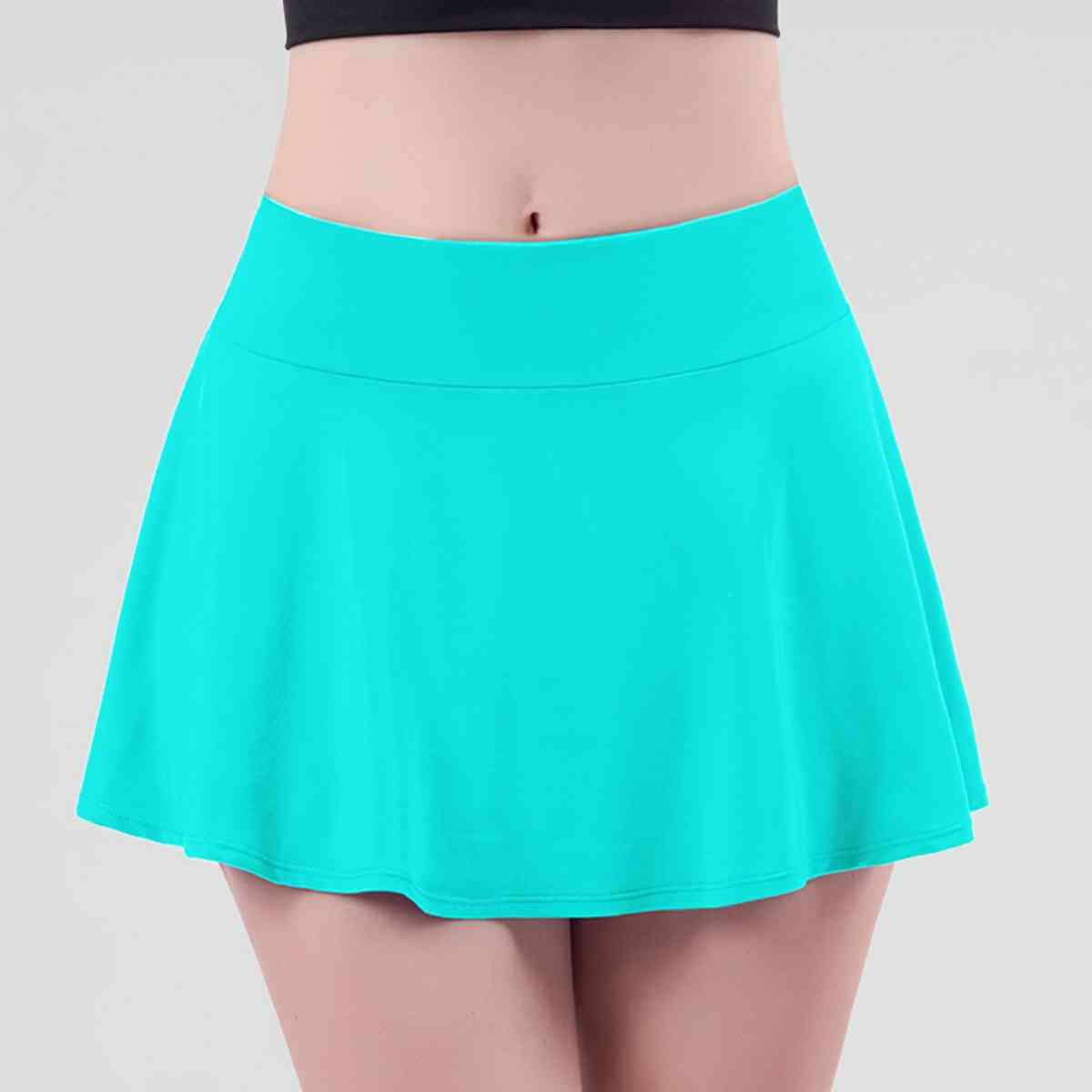 Wide Waistband Sports Skort