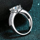 Sterling Silver Moissanite Ring