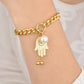 Hamsa Hand Chunky Chain Bracelet