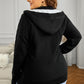 Cable-Knit Fleece Lining Button-Up Hooded Cardigan