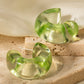 Resin C-Hoop Earrings