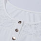 Contrast Lace Button Up Top