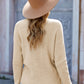 V Neck Wrap Front Knitted Top