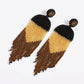 Beaded Fringe Dangle Earrings