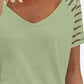 V-Neck Raglan Sleeve Tee